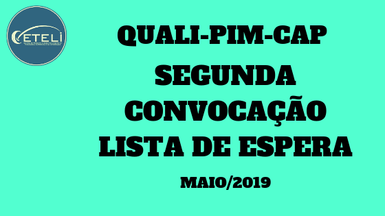 SEGUNDA CONVOCAÇÃO DA LISTA DE ESPERA